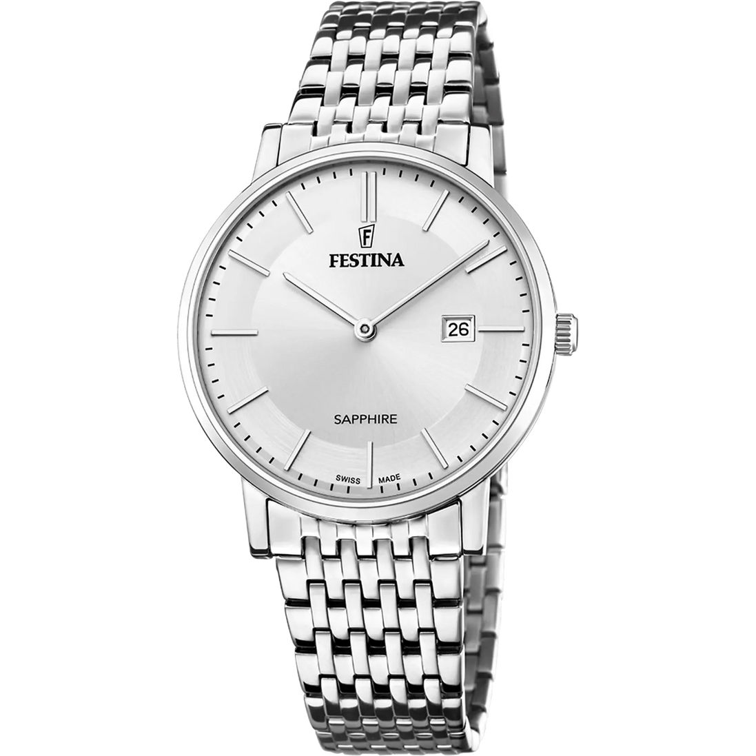 Festina Swiss Made orologio uomo silver F20018/1