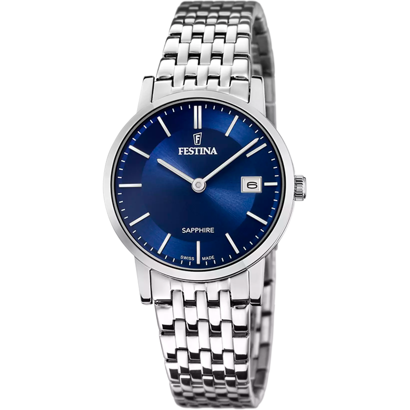 Festina Swiss Made orologio donna silver/blu F20019/2