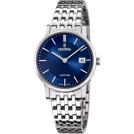 Festina Swiss Made orologio donna silver/blu F20019/2