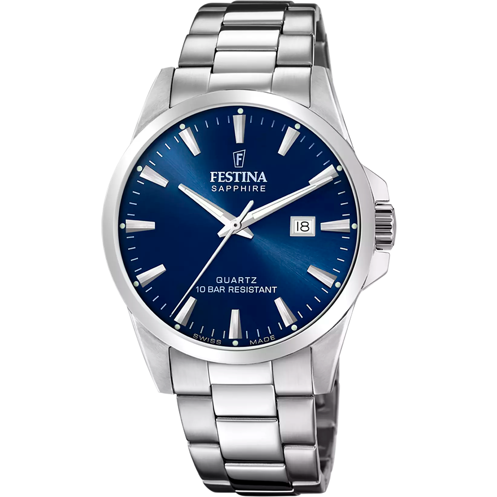 Festina orologio azzurro uomo in acciaio F20024/3