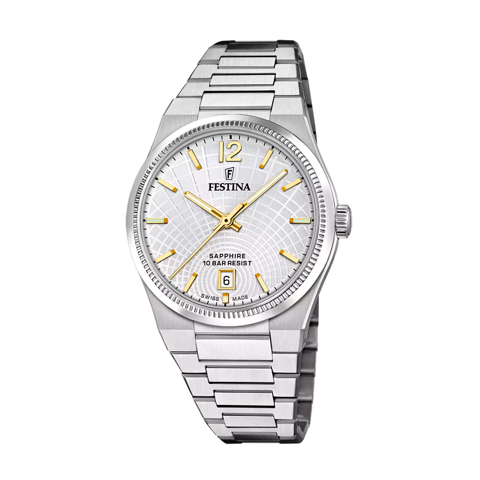 OROLOGIO DA DONNA FESTINA SWISS MADE RIVÉ F20052/2 ARGENTATO