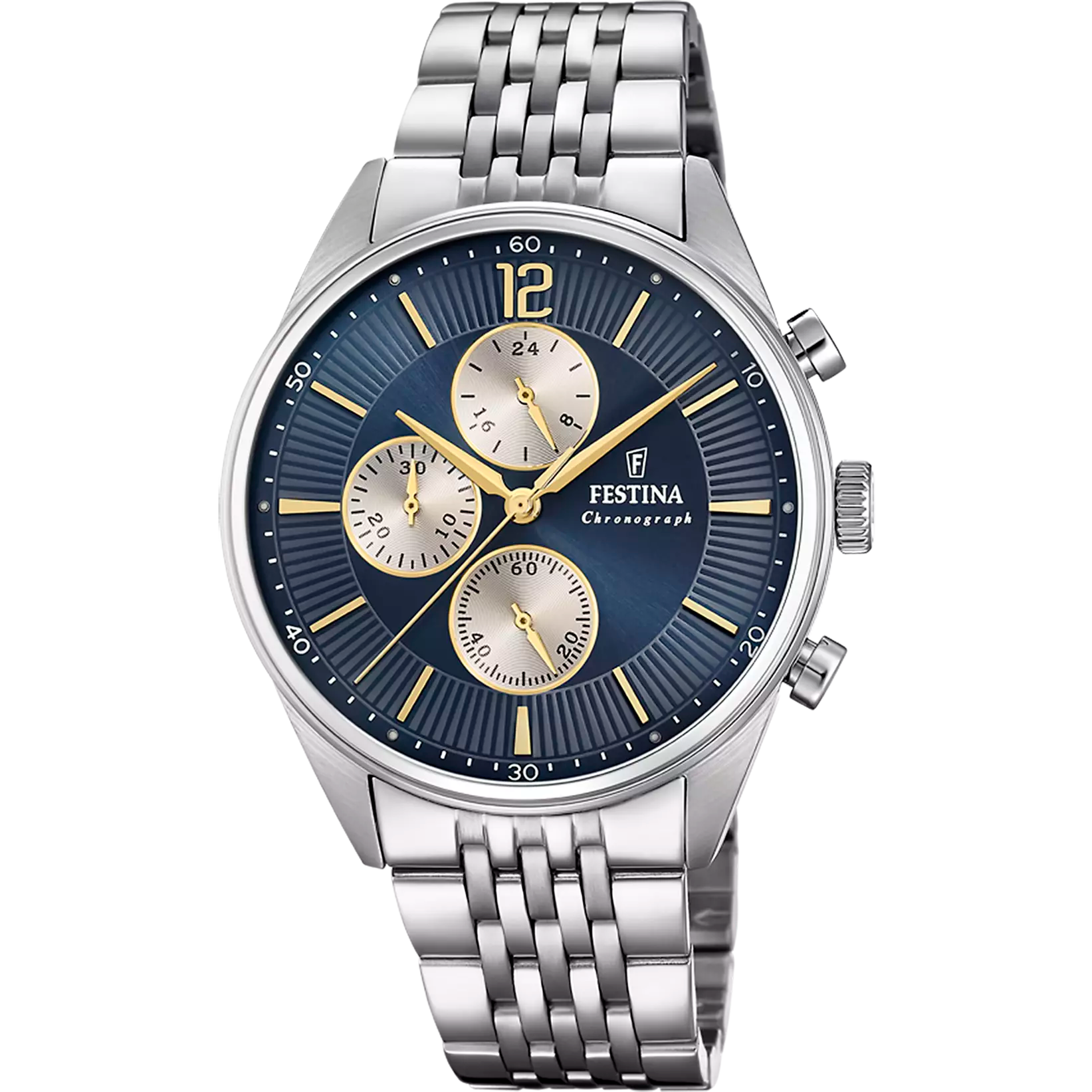 OROLOGIO FESTINA F20285/7 BLU CON CINTURINO IN ACCIAIO, UOMO