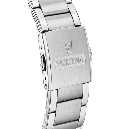 OROLOGIO FESTINA TIMELESS CHRONOGRAPH F20343/8 NERO CINTURINO IN ACCIAIO, UOMO