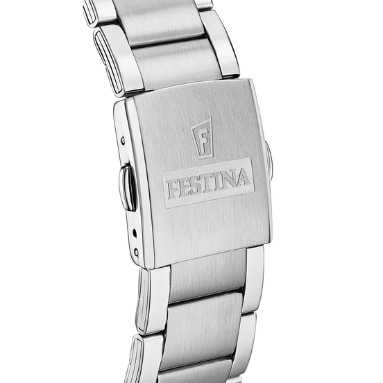OROLOGIO FESTINA TIMELESS CHRONOGRAPH F20343/8 NERO CINTURINO IN ACCIAIO, UOMO