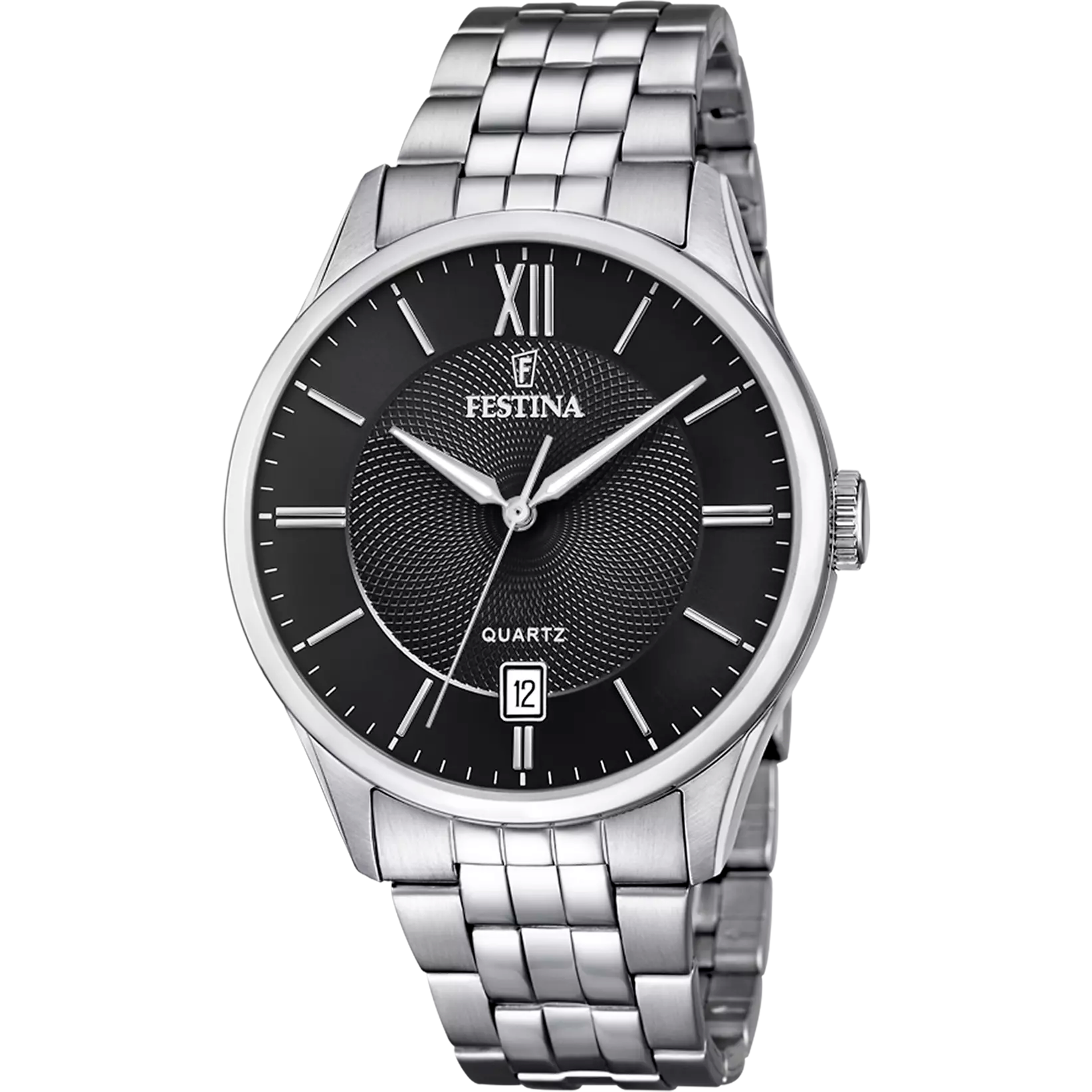 OROLOGIO FESTINA CLASSICS F20425/3 NERO BRACCIALE IN ACIAIO, UOMO