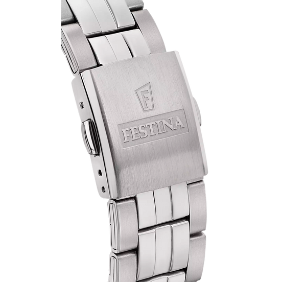 OROLOGIO FESTINA CLASSICS F20425/6 NERO CINTURINO IN ACCIAIO, UOMO