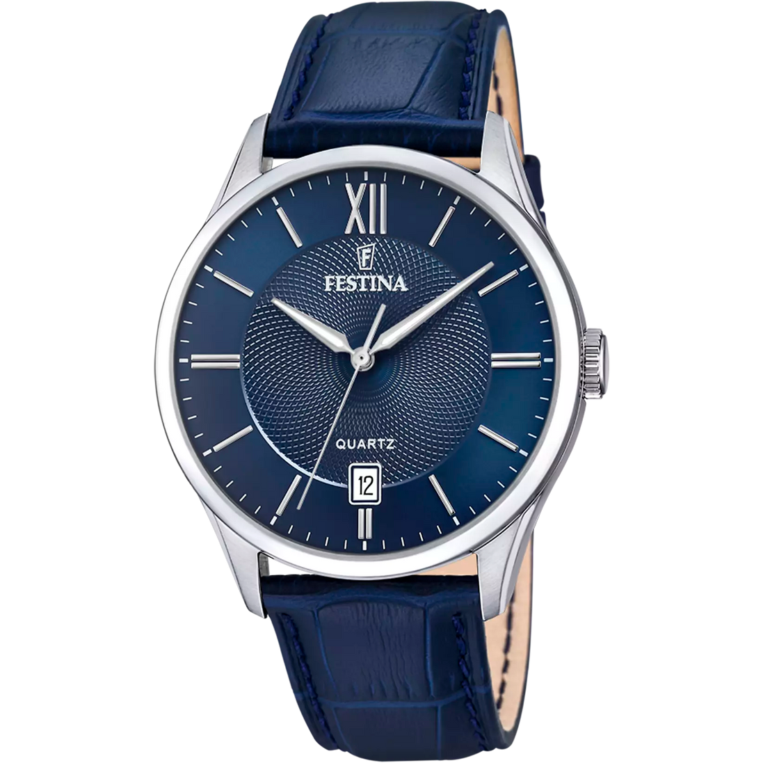 OROLOGIO FESTINA CLASSICS F20426/2 BLU CINTURINO IN PELLE, UOMO