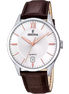 Festina Acero orologio solo tempo uomo marrone pelle F20426/4