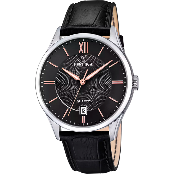 FESTINA - OROLOGIO  CLASSICS F20426/6 NERO CINTURINO IN PELLE