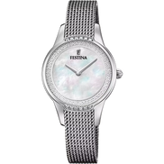 OROLOGIO FESTINA MADEMOISELLE F20494/4 BEIGE CINGHIA ACCIAIO INOSSIDABILE 316L, DONNA