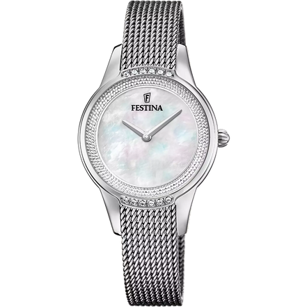 OROLOGIO FESTINA MADEMOISELLE F20494/4 BEIGE CINGHIA ACCIAIO INOSSIDABILE 316L, DONNA