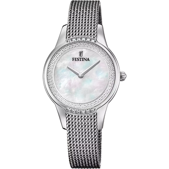 OROLOGIO FESTINA MADEMOISELLE F20494/4 BEIGE CINGHIA ACCIAIO INOSSIDABILE 316L, DONNA