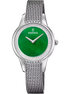 OROLOGIO FESTINA MADEMOISELLE F20494/7 VERDE CINGHIA ACCIAIO INOSSIDABILE 316L, DONNA