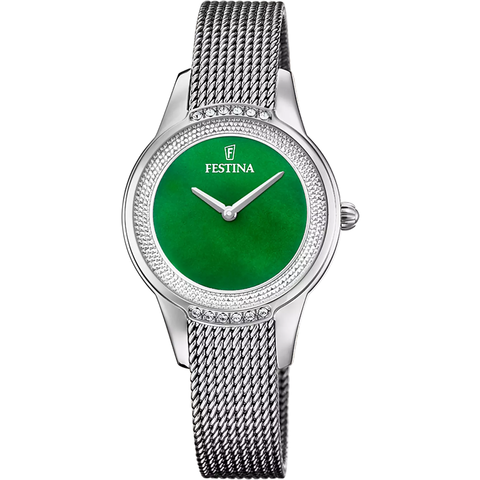 OROLOGIO FESTINA MADEMOISELLE F20494/7 VERDE CINGHIA ACCIAIO INOSSIDABILE 316L, DONNA