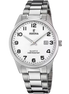 OROLOGIO FESTINA CLASSICS F20511/1 BIANCO CINTURINO IN ACCIAIO, UOMO