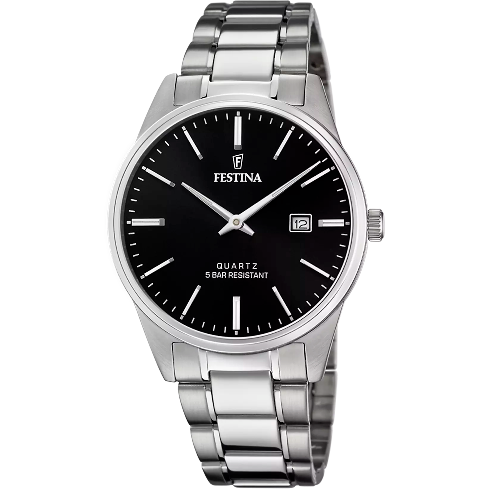 OROLOGIO FESTINA CLASSICS F20511/4 NERO CON CINTURINO IN ACCIAIO, UOMO