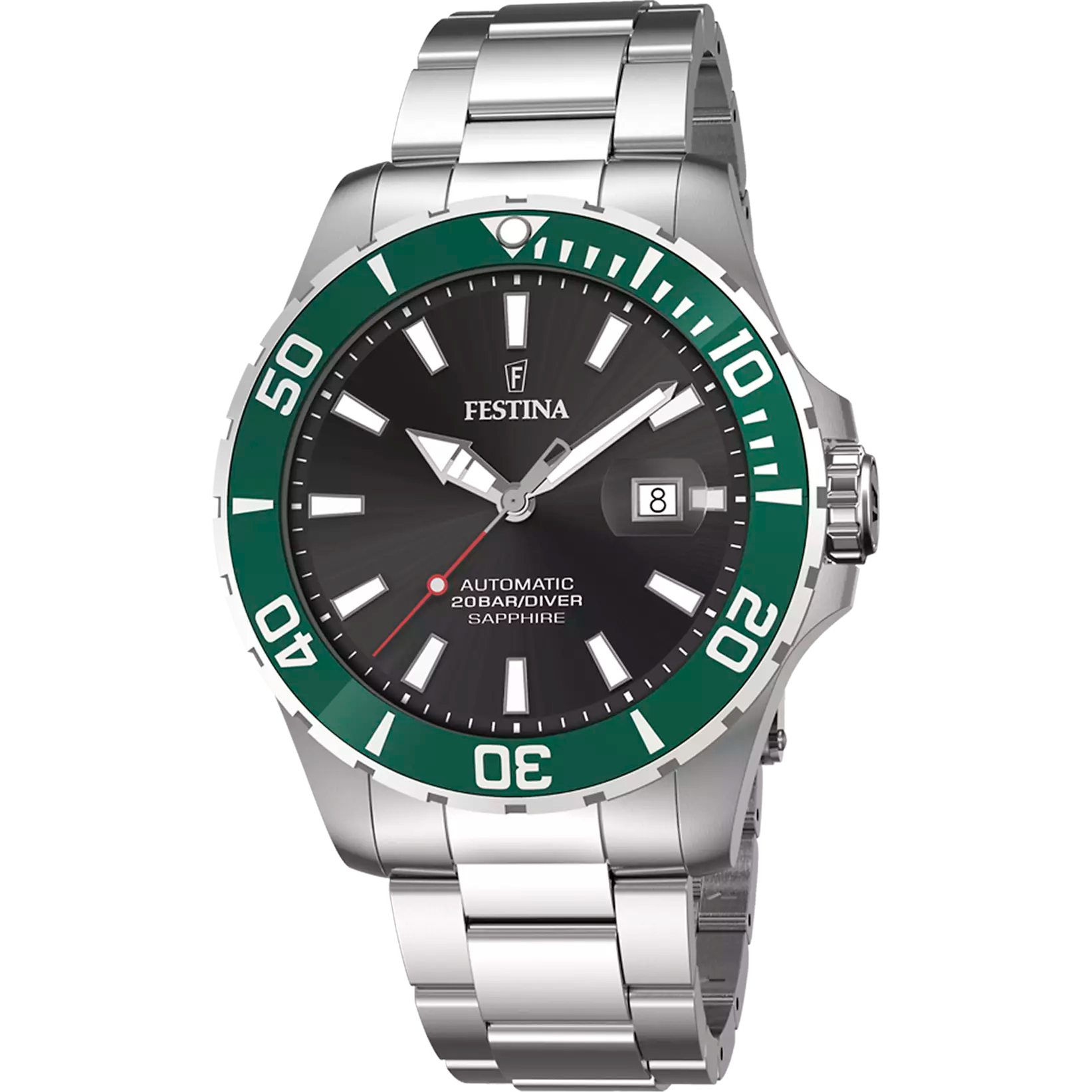 OROLOGIO FESTINA AUTOMATICO F20531/2 NERO CINTURINO IN ACCIAIO, UOMO
