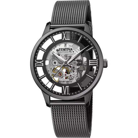 OROLOGIO FESTINA AUTOMATIC F20535/1 NERO BRACCIALE IN ACIAIO, UOMO