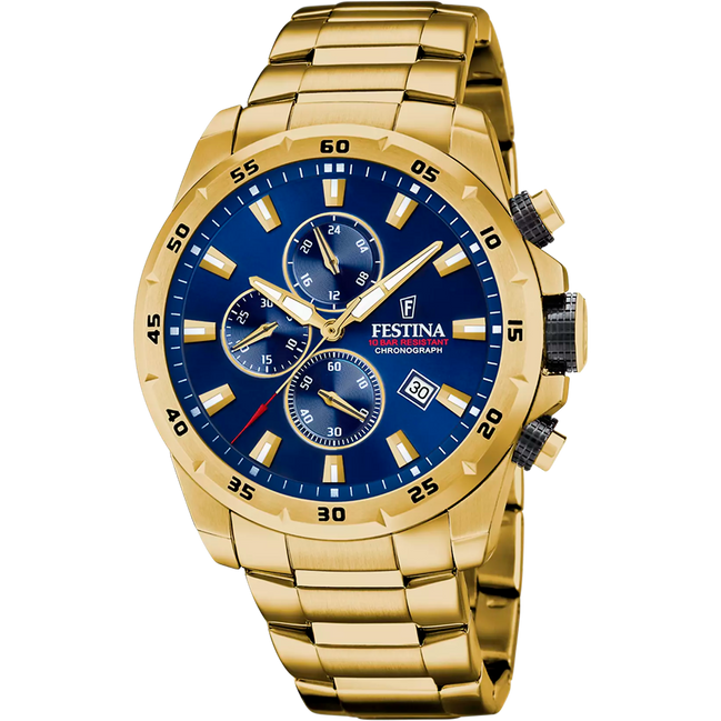Festina Sport Chrono orologio uomo golden/blu F20541/2