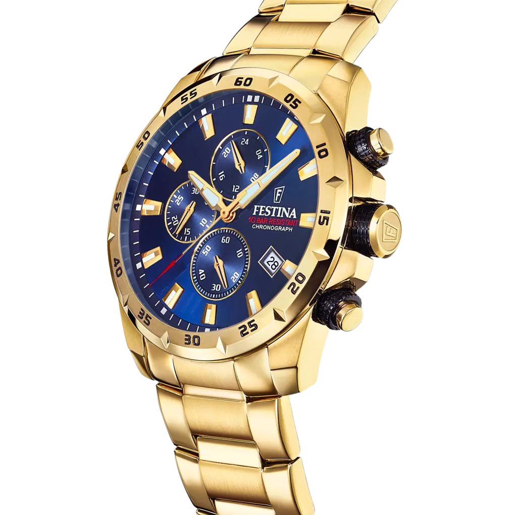 Festina Sport Chrono orologio uomo golden/blu F20541/2
