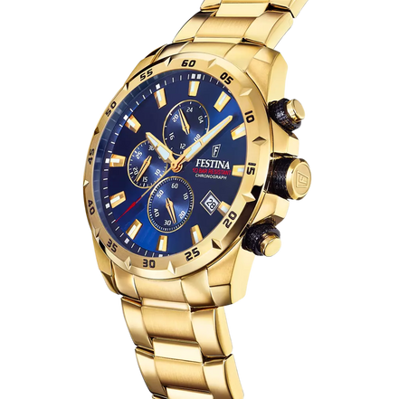 Festina Sport Chrono orologio uomo golden/blu F20541/2