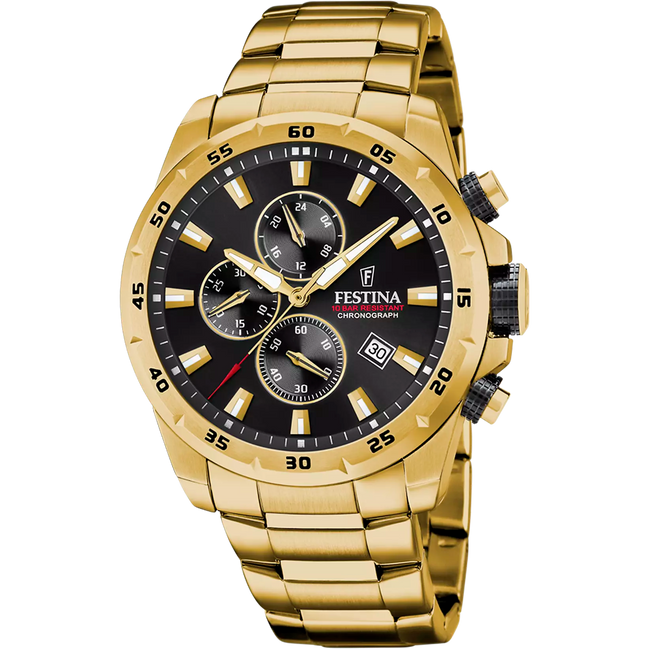 Festina Sport Chrono orlogio uomo golden/nero F20541/4