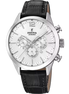 OROLOGIO FESTINA TIMELESS CHRONOGRAPH F20542/1 ARGENTO CINTURINO IN PELLE, UOMO