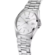 OROLOGIO FESTINA CLASSICS F20552/2 BIANCO BRACCIALE IN ACIAIO, UOMO