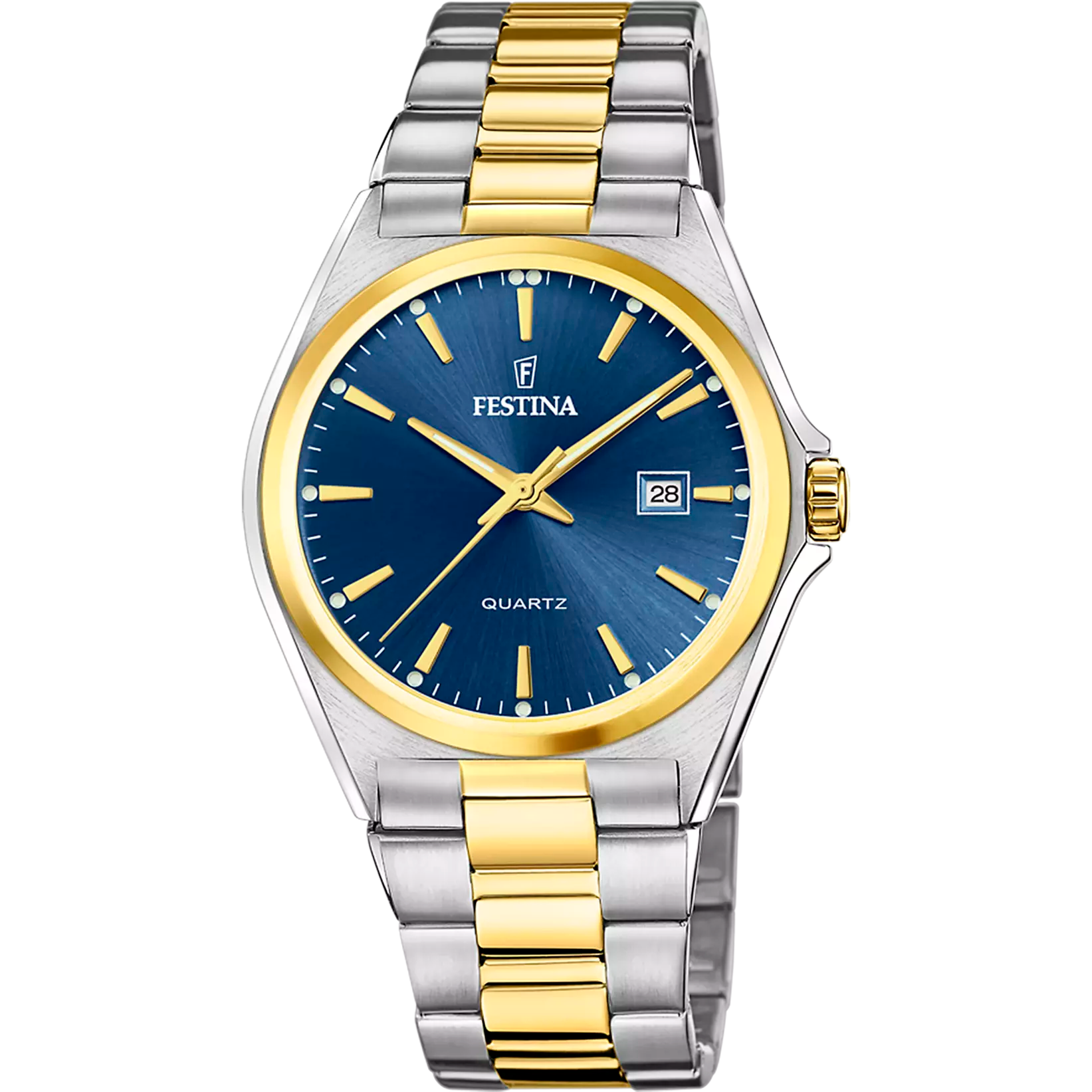 OROLOGIO FESTINA CLASSICO IN ACCIAIO F20554/4 BLU CON CINTURINO IN ACCIAIO, UOMO