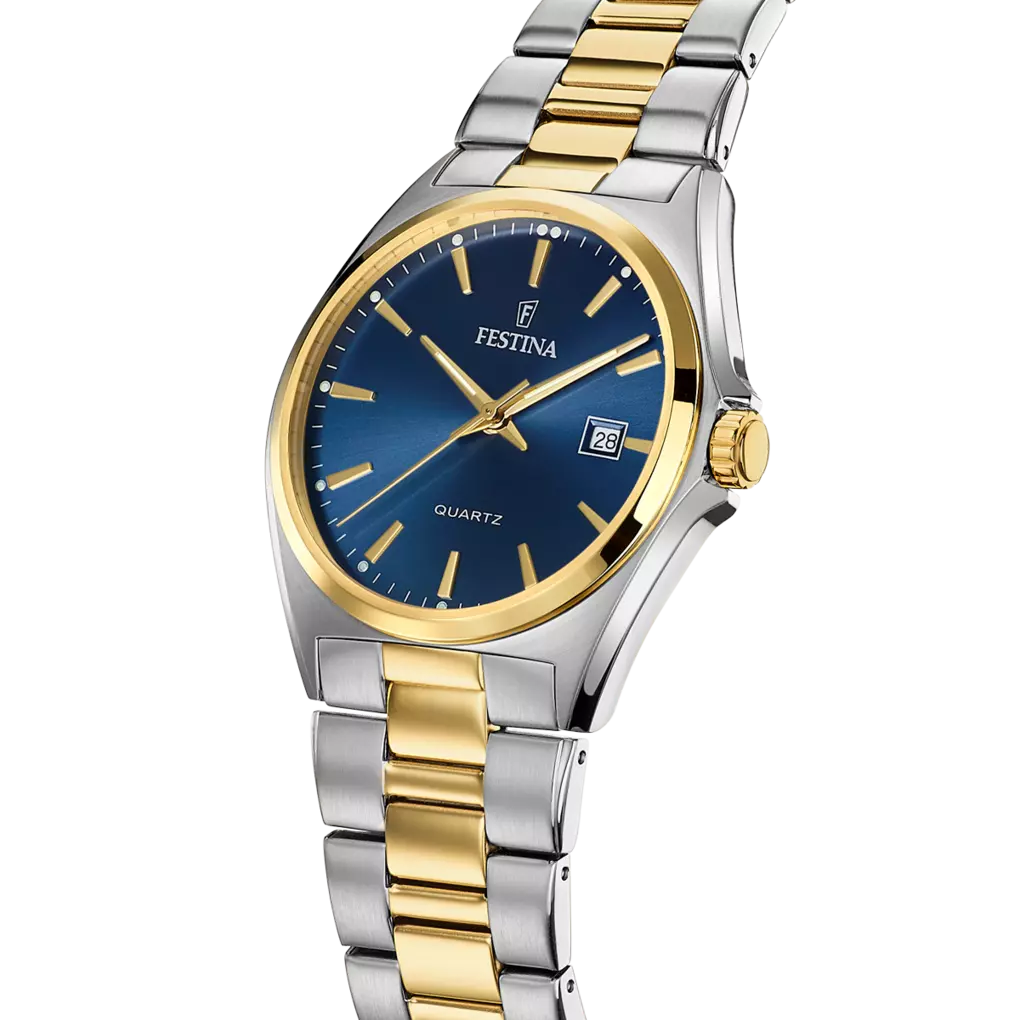 OROLOGIO FESTINA CLASSICO IN ACCIAIO F20554/4 BLU CON CINTURINO IN ACCIAIO, UOMO