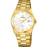 OROLOGIO FESTINA IN ACCIAIO CLASSICO F20555/2 BIANCO CINTURINO IN ACCIAIO, UOMO