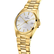 OROLOGIO FESTINA IN ACCIAIO CLASSICO F20555/2 BIANCO CINTURINO IN ACCIAIO, UOMO