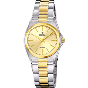 OROLOGIO FESTINA IN ACCIAIO CLASSICO F20556/3 CON CINTURINO IN ACCIAIO, DONNA. COLORE CHAMPAGNE.