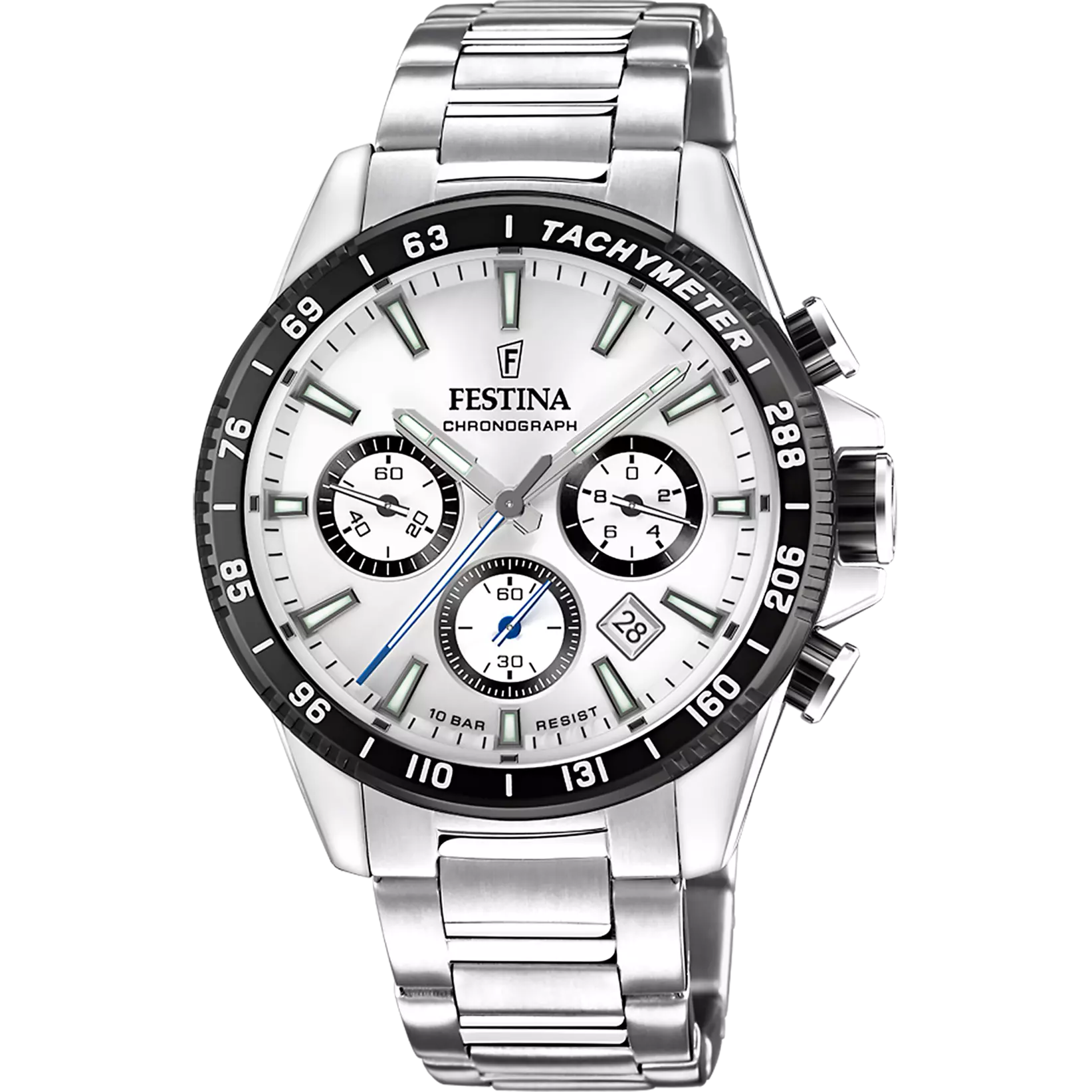 OROLOGIO FESTINA F20560/1 ARGENTO BRACCIALE IN ACIAIO, UOMO