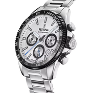 OROLOGIO FESTINA F20560/1 ARGENTO BRACCIALE IN ACIAIO, UOMO