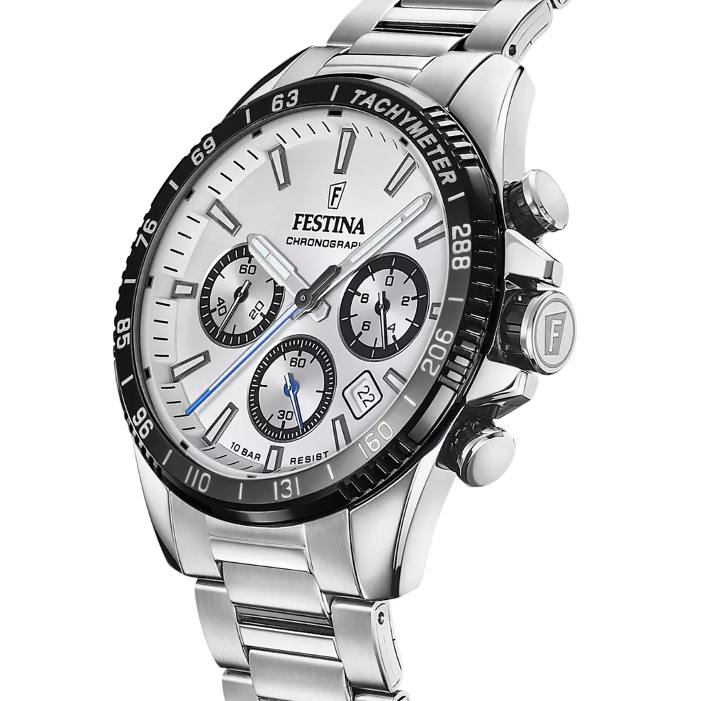 OROLOGIO FESTINA F20560/1 ARGENTO BRACCIALE IN ACIAIO, UOMO
