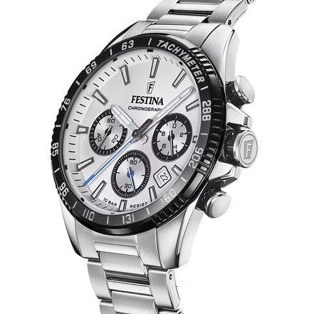 OROLOGIO FESTINA F20560/1 ARGENTO BRACCIALE IN ACIAIO, UOMO