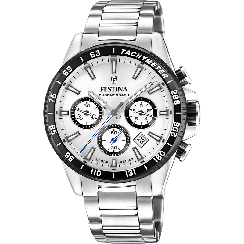 OROLOGIO FESTINA F20560/1 ARGENTO BRACCIALE IN ACIAIO, UOMO