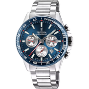 Festina Timeless orologio cronografo uomo silver/blu F20560/2