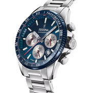 Festina Timeless orologio cronografo uomo silver/blu F20560/2