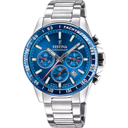 OROLOGIO FESTINA F20560/3 BLU CON CINTURINO IN ACCIAIO, UOMO