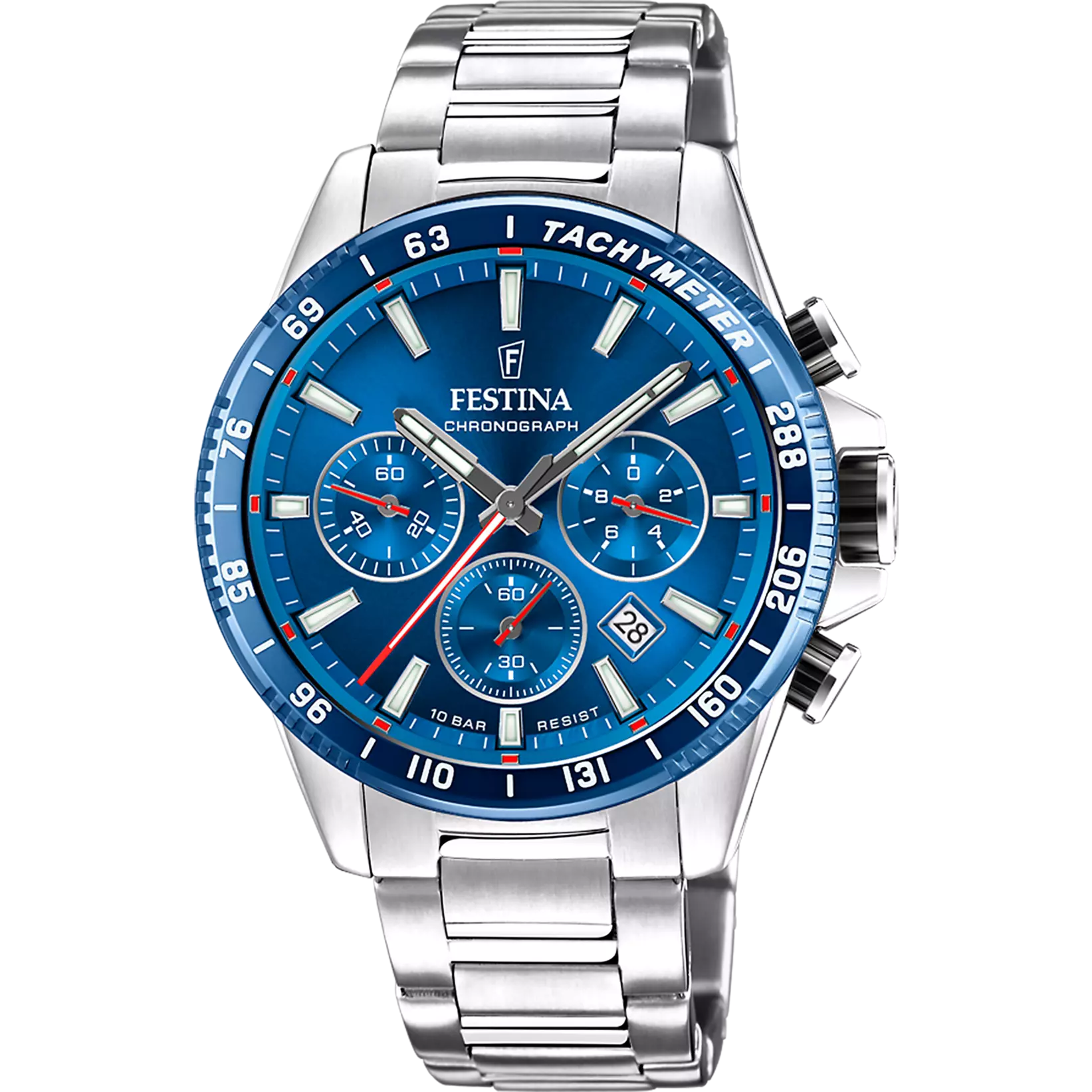 OROLOGIO FESTINA F20560/3 BLU CON CINTURINO IN ACCIAIO, UOMO