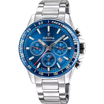 OROLOGIO FESTINA F20560/3 BLU CON CINTURINO IN ACCIAIO, UOMO