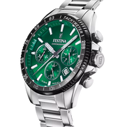 OROLOGIO FESTINA F20560/4 VERDE CON CINTURINO IN ACCIAIO, UOMO