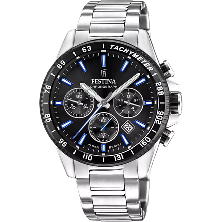 OROLOGIO FESTINA F20560/5 NERO BRACCIALE IN ACIAIO, UOMO