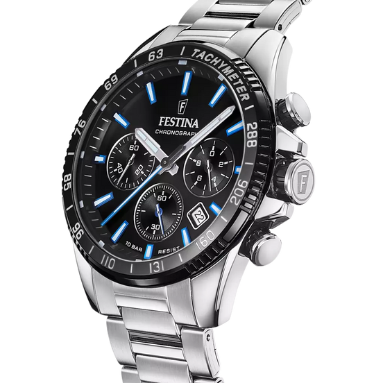 OROLOGIO FESTINA F20560/5 NERO BRACCIALE IN ACIAIO, UOMO