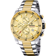 OROLOGIO FESTINA F20562/1 CON CINTURINO IN ACCIAIO COLOR CHAMPAGNE, UOMO