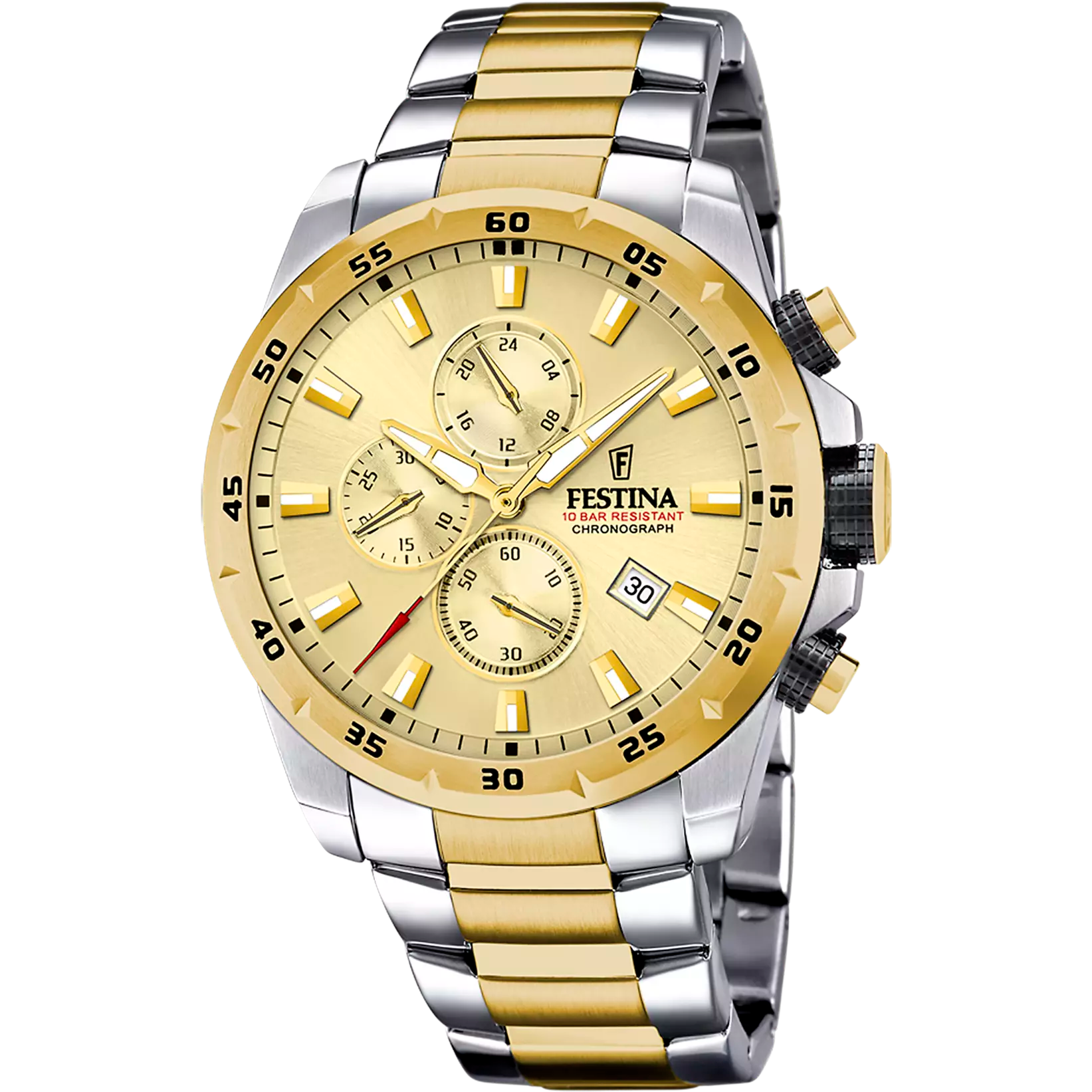 OROLOGIO FESTINA F20562/1 CON CINTURINO IN ACCIAIO COLOR CHAMPAGNE, UOMO