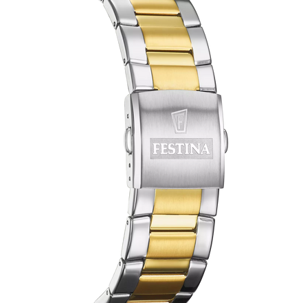 OROLOGIO FESTINA F20562/1 CON CINTURINO IN ACCIAIO COLOR CHAMPAGNE, UOMO
