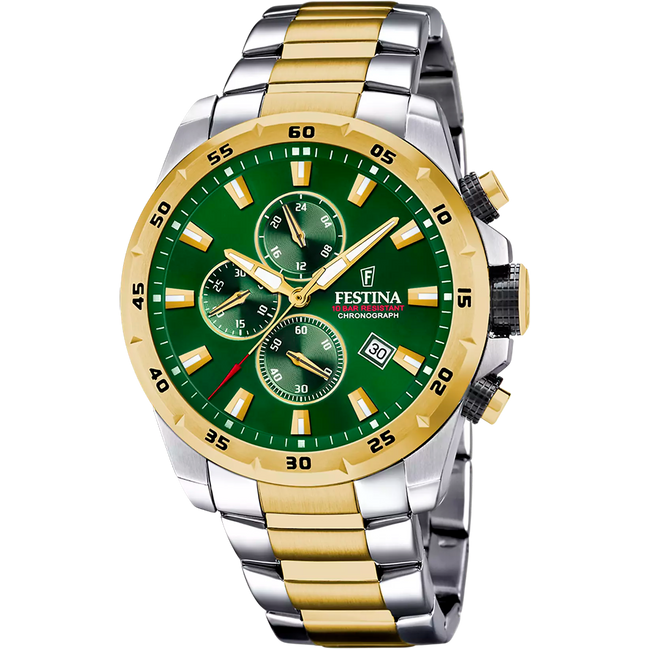 Festina orologio verde bracciale in acciaio uomo F20562/3
